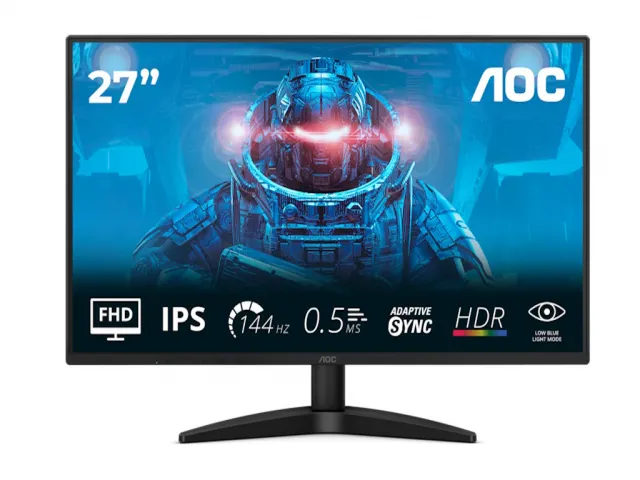 Monitor AOC 27B36X  27"/IPS/1920X1080/144Hz/0.5ms MPRT/HDMI,DP/Adaptive sync/VESA/crna