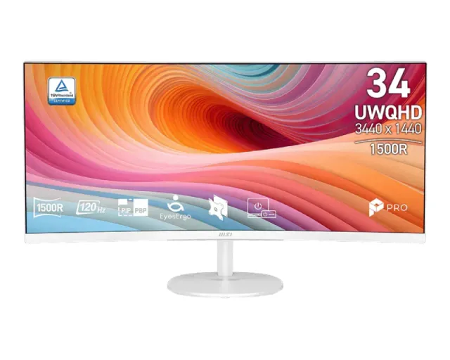 MSI 34 inča PRO MP341CQ E12 UWQHD 3440x1440 120Hz AdaptiveSync zakrivljeni kancelarijski monitor