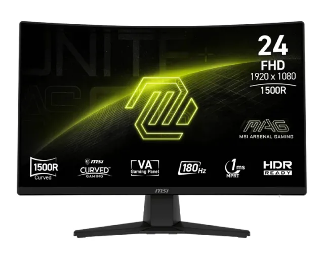 MSI 23.6 inča MAG 242C FHD 1920x1080 180Hz AdaptiveSync zakrivljeni gaming monitor