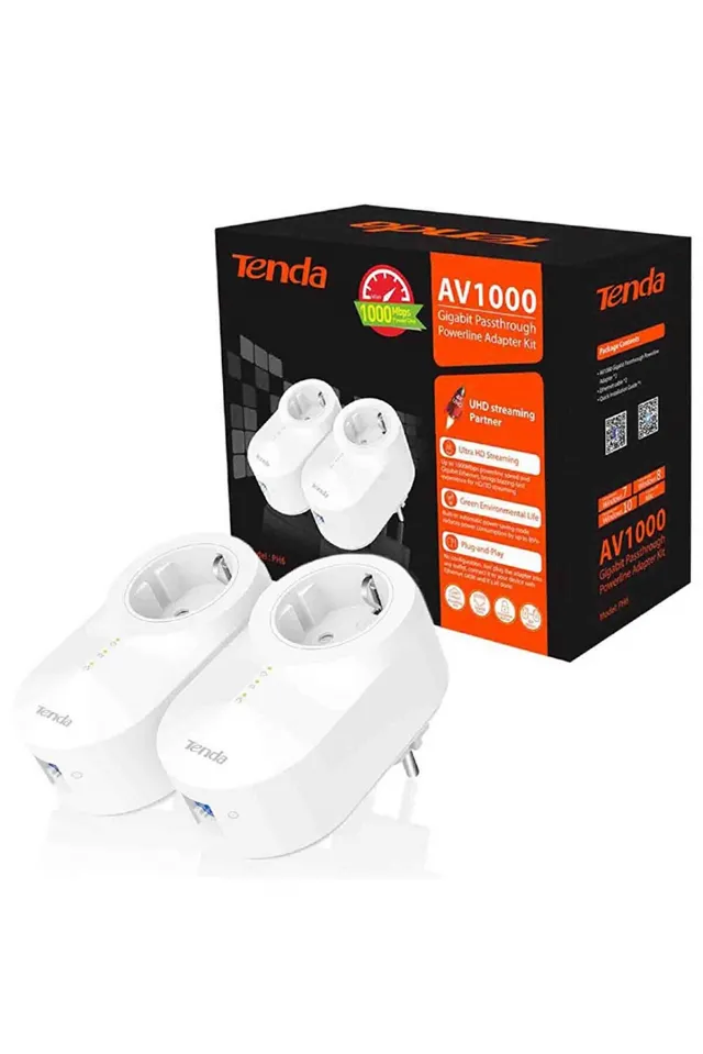 TENDA PH6 Kit AV1000 Gigabit Powerline Adapter Kit