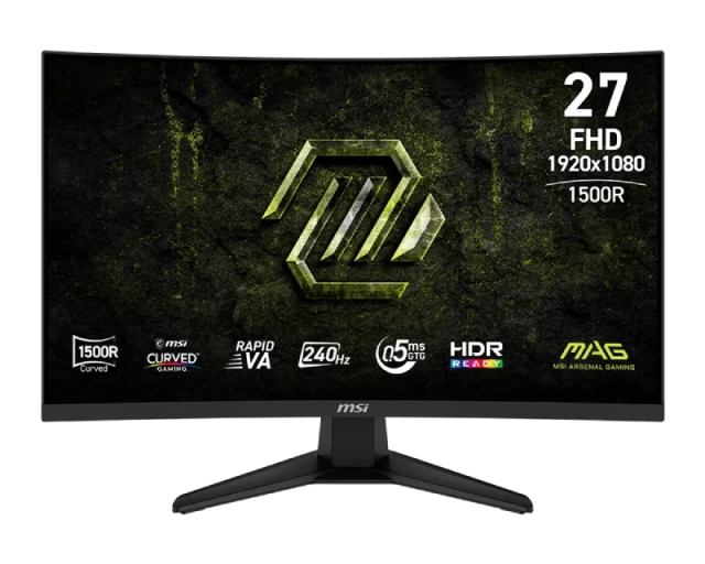 MSI 27 inča 275CF X24 MAG FHD 1920x1080 Rapid VA 240 Hz zakrivljeni gaming monitor