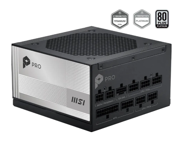 MSI PRO A1000PL PCIE5 1000W napajanje 