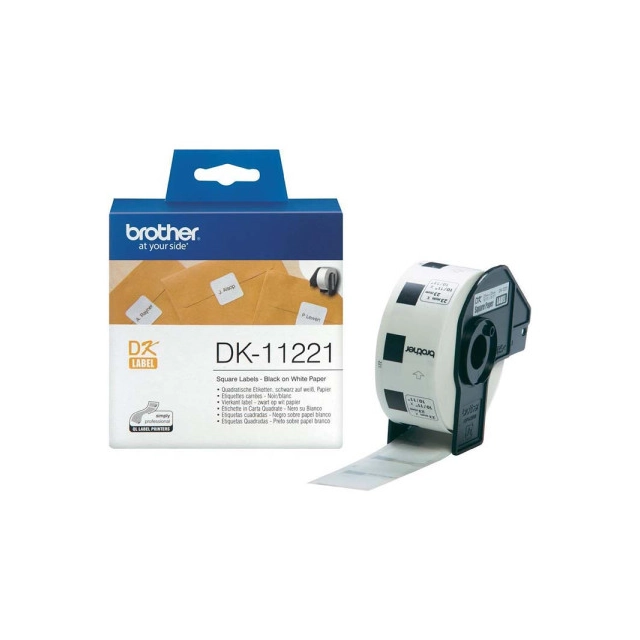 Nalepnica kvadratna papirna Brother 23mmmx23mm DK11221