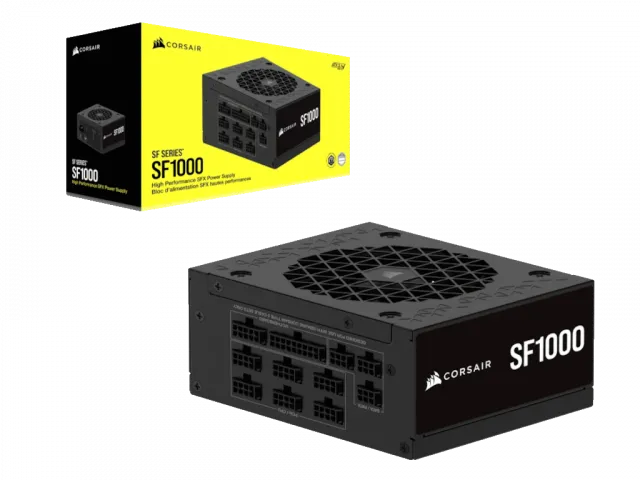 Napajanje CORSAIR SF1000 1000W/SFX/80+Platinum/modularno/crna