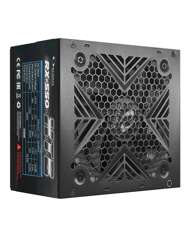 Napajanje 550W Raidmax RX-550XT(B) Full Black/120mmTC Fan/Retail Pack