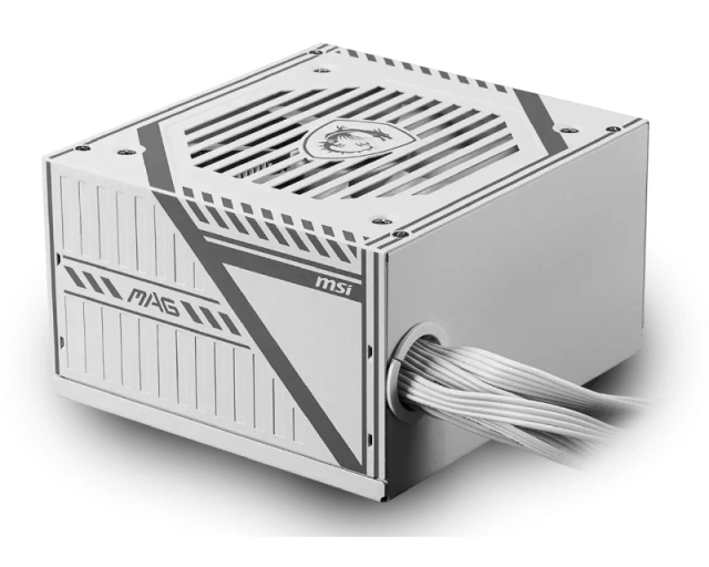 Napajanje 650W MSI Mag A650BNL WHITE ATX 650W Non-modular 80+ Bronze certified