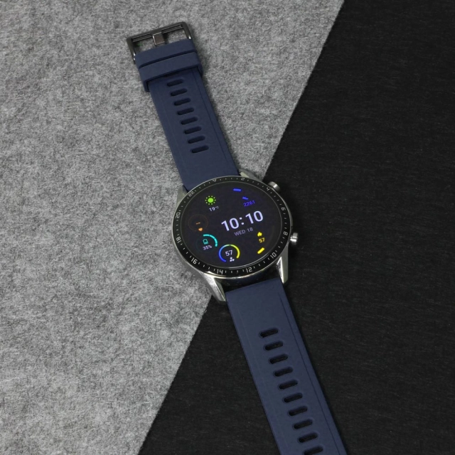 Narukvica trendy za smart watch 22mm teget crna kopca