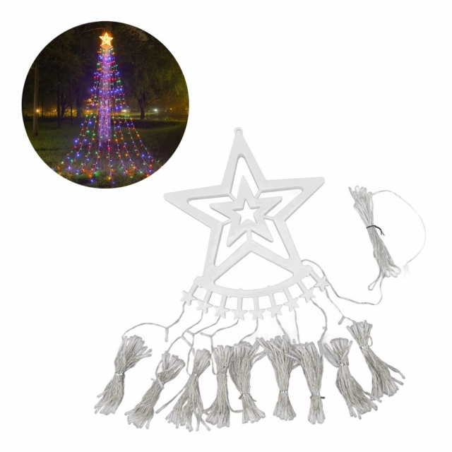 Novogodisnji ukras LED lampice sa zvezdom u boji JWD