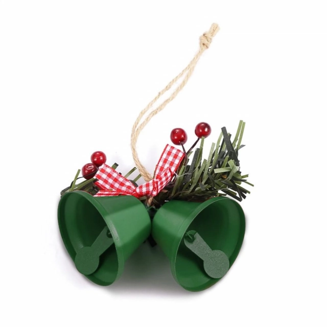 Novogodisnji ukras za jelku zvoncici EL zeleni