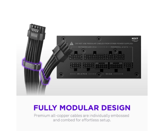NZXT C850 Gold 850W (PS-8G1BB-EU) modularno napajanje 