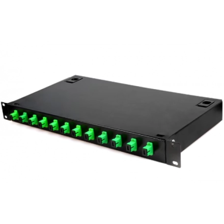 Exeshop Optički patch panel ExeLink sa 12 konektora SC/APC za rek orman