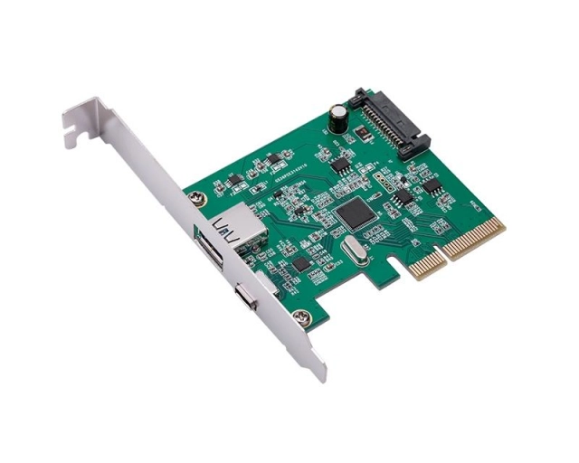 PCI-e kartica USB 3.1 Tip-A+USB-C E-Green