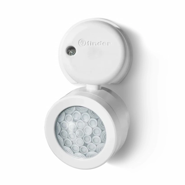 PIR detektor pokreta, montaza na zid, automatski tajmer, beli, IP40, 1NO/10A, 230VAC, 18.71.8.230.0000