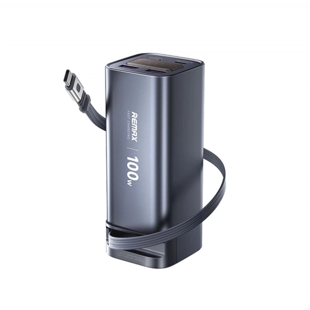 Power bank prenosiva baterija REMAX FC-22 100W sa teleskopskim kablom 20000mAh siva