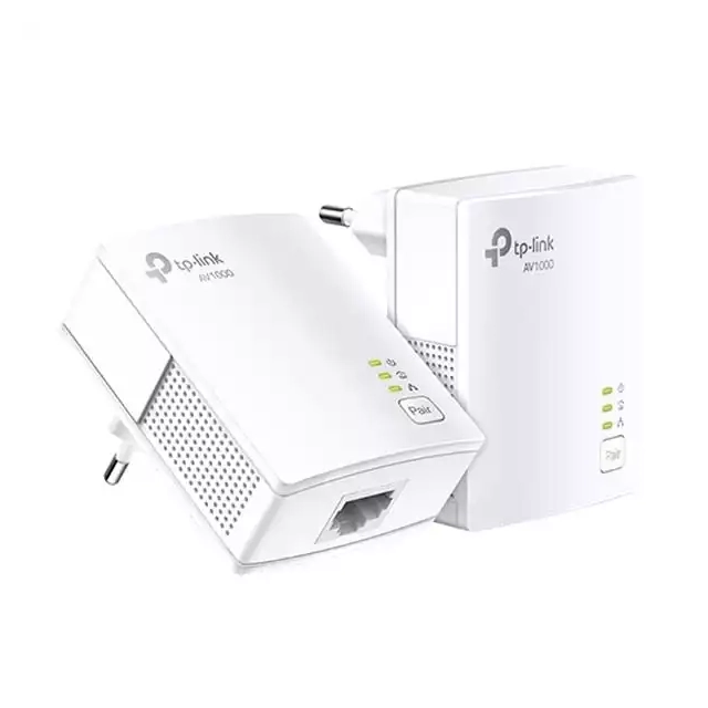 Powerline adapter TP-LINK TL-PA7017P KIT AV1000 Gigabit Pass-through Powerline Starter Kit