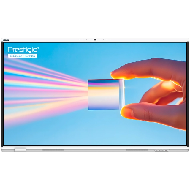 PRESTIGIO SOLUTIONS Multiboard 86'' Prism, Android 14, Google EDLA, AI Camera, 8/128GB, 50TP