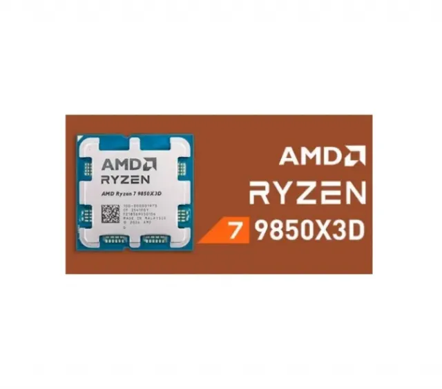 Procesor AMD Ryzen 7 9850X3D 8C/16T/4.7GHz/96MB/120W/AM5 Tray