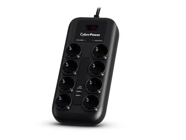 Produžni kabl sa prenaponskom zaštitom CyberPower P0820SUF0-DE 8xŠuko/2xUSB/1,8m