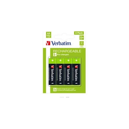 Punjiva baterija Verbatim AA LR6 2500mAh blister 1/4