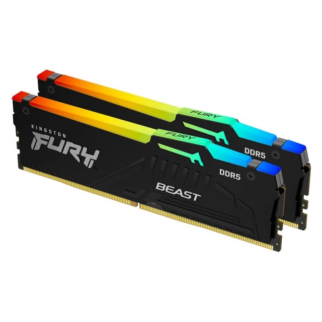 RAM DDR5 32GB (2x16GB) 6000MHz Kingston Fury Black RGB KF560C30BBEAK2-32