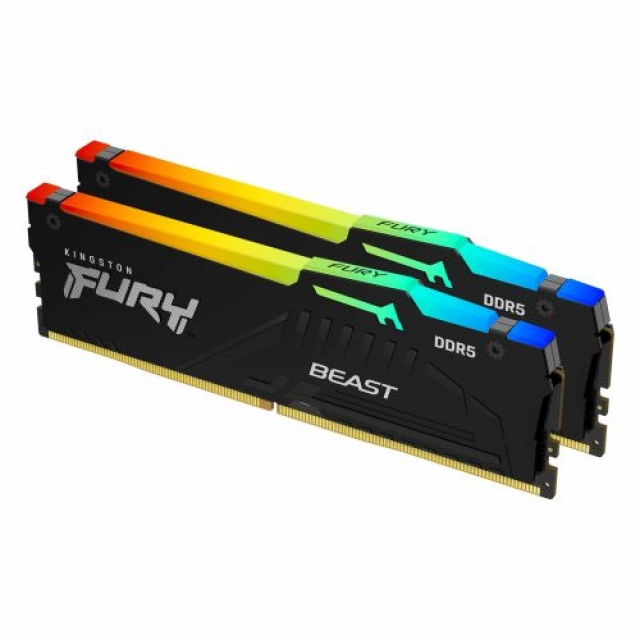 RAM DDR5 Kingston 32GB (2x16GB kit) 5600MT/s KF556C36BBEAK2-32 Fury Beast RGB EXPO