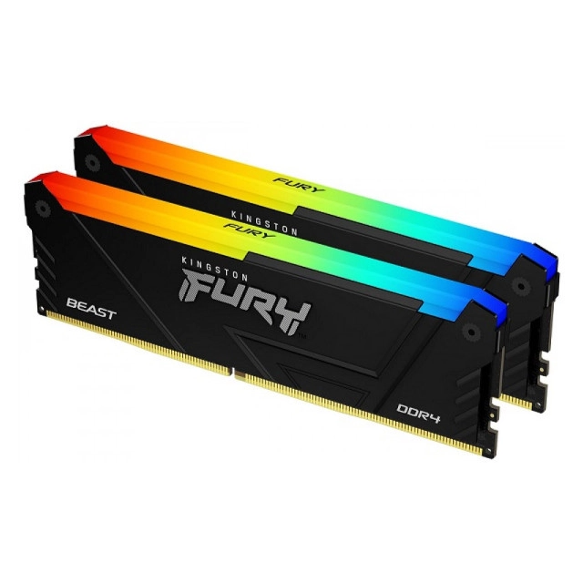 RAM Kingston DDR4 16GB (2x8GB) 3600MHz KF436C17BB2AK2/16 w/RGB Heatsink