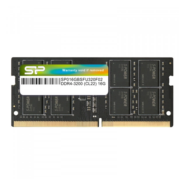 RAM SODIMM DDR4 16GB 3200MHz SiliconPower SP016GBSFU320X02