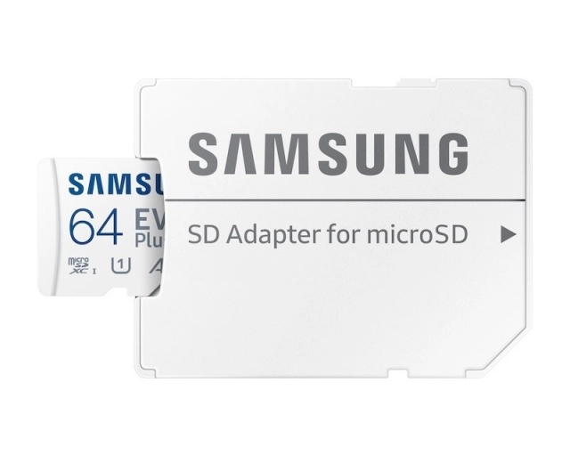 SAMSUNG Memorijska kartica EVO PLUS MicroSD Card 64GB + Adapter MB-MC64SA 