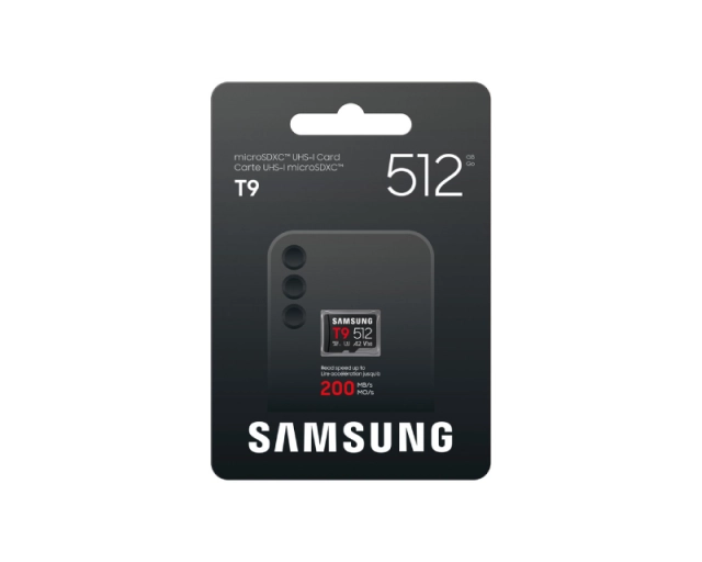 SAMSUNG T9 Memorijska kartica microSDXC UHS-I U3 V30 A2 512GB MB-MH512T 