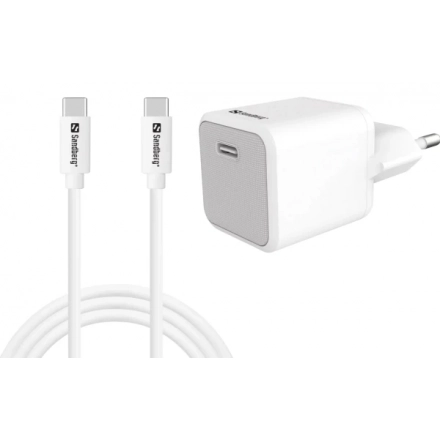 Sandberg 441-58 USB-C 20W Charger EU+USB-C>C, Incl. 1 m USB-C charge cable