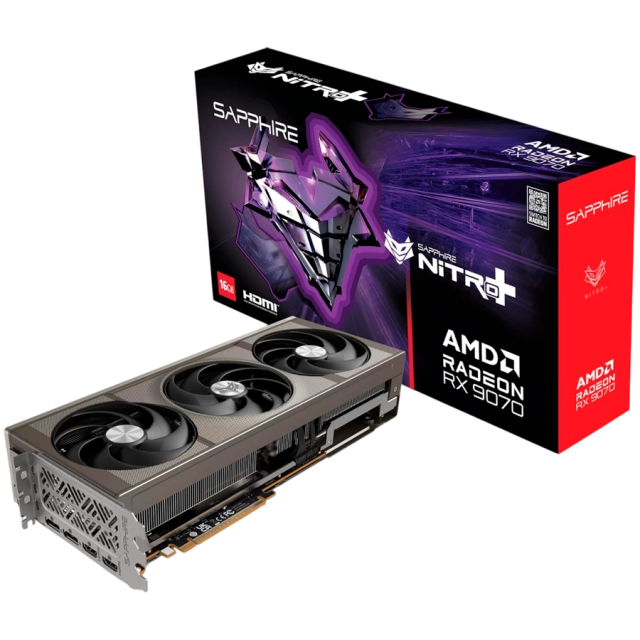 SAPPHIRE NITRO+ AMD RADEON RX 9070 GAMING OC 16GB DUAL HDMI