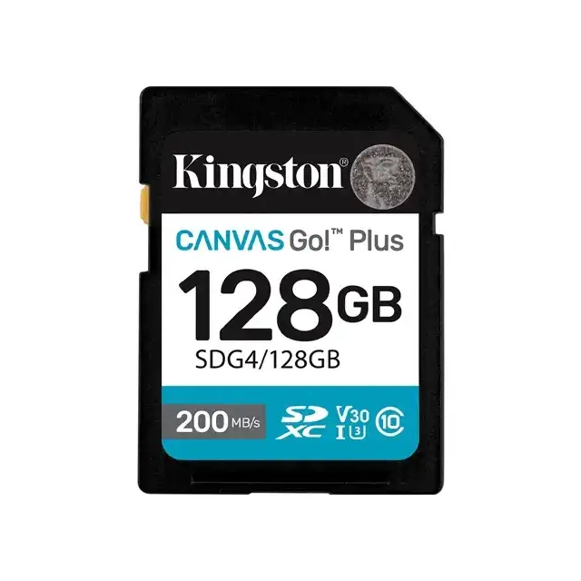 SD Card 128GB Kingston SDG4/128GB class 10 200Mbs/160MBs
