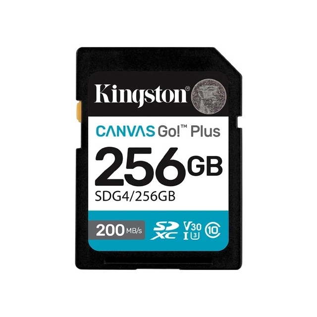 SD Card 256GB Kingston SDG4/256GB class 10 200Mbs/160Mbs