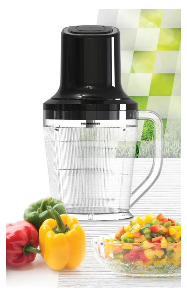 Seckalica HEINNER HMC-3B500BK 500W/staklena posuda 1,5l/crna