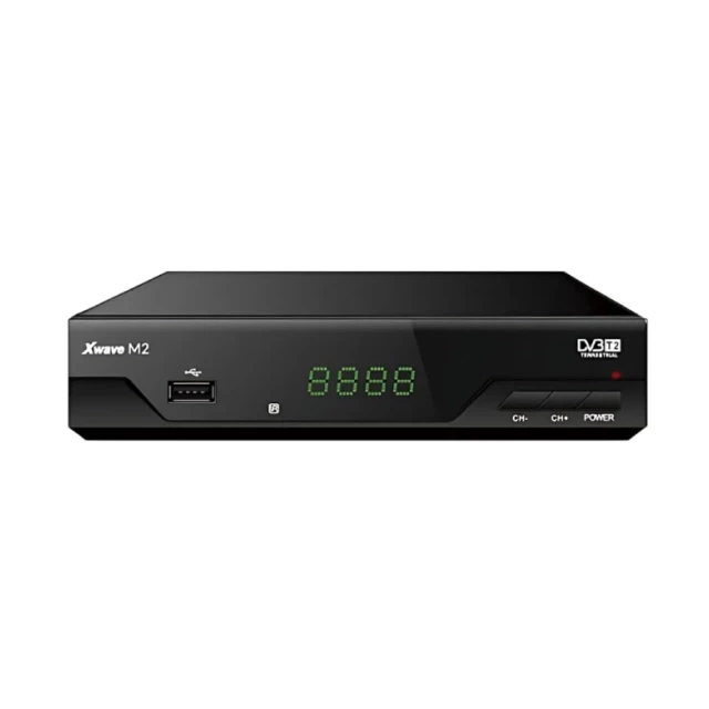 Set Top BOX Xwave M2 DVB-T2 LED/scart/HDMI/RF in-out/USB/media player/metalno kućište
