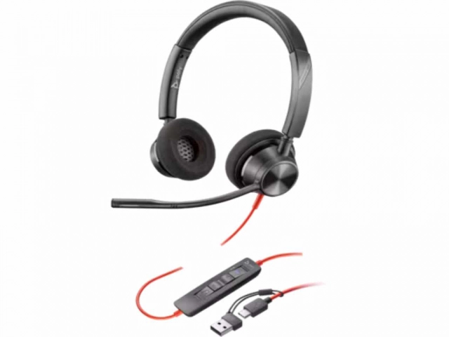 Slušalice HP Poly BW 3310 Stereo -M USB-C HS +USB-C/A/8X220AA/crna