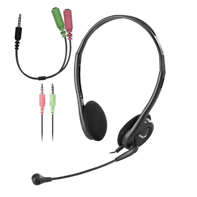 Slušalice sa mikrofonom Genius HS-200C + Single Jack kabl