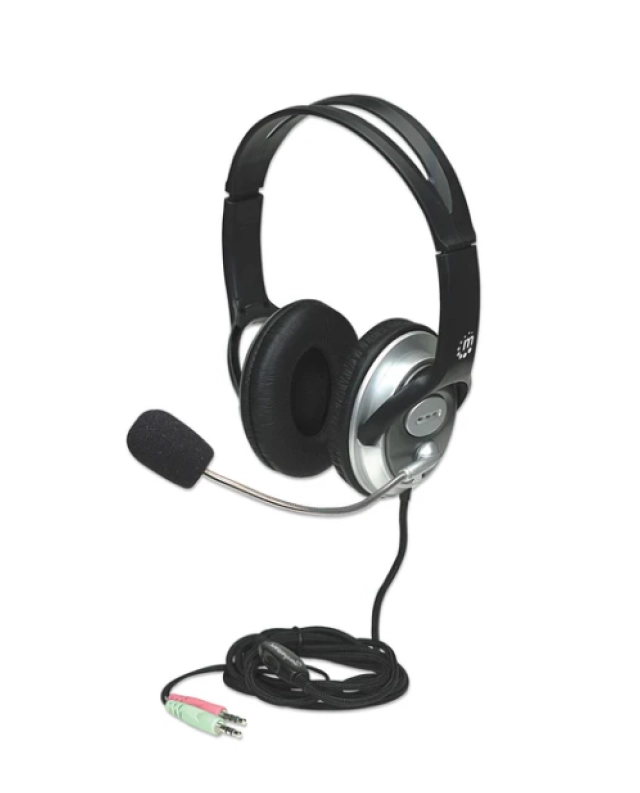 Slušalice sa mikrofonom Manhattan Classic 175555, black