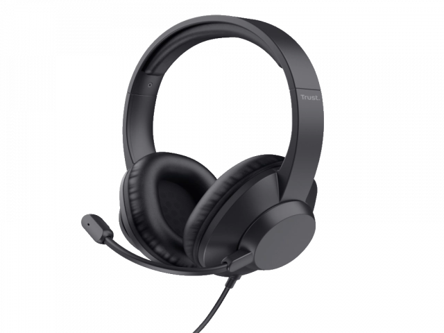 Slušalice TRUST AYDA MAX USB HEADSET/USB-C, USB-A/crna