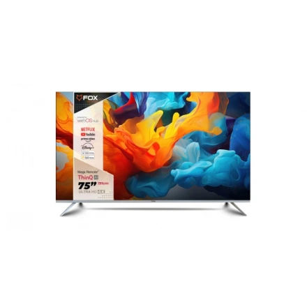 SMART LED TV 75 FOX 75WOS626D 3840x2160/UHD/4K/ATV/DTV-C/T/T2/S/S2 webOS