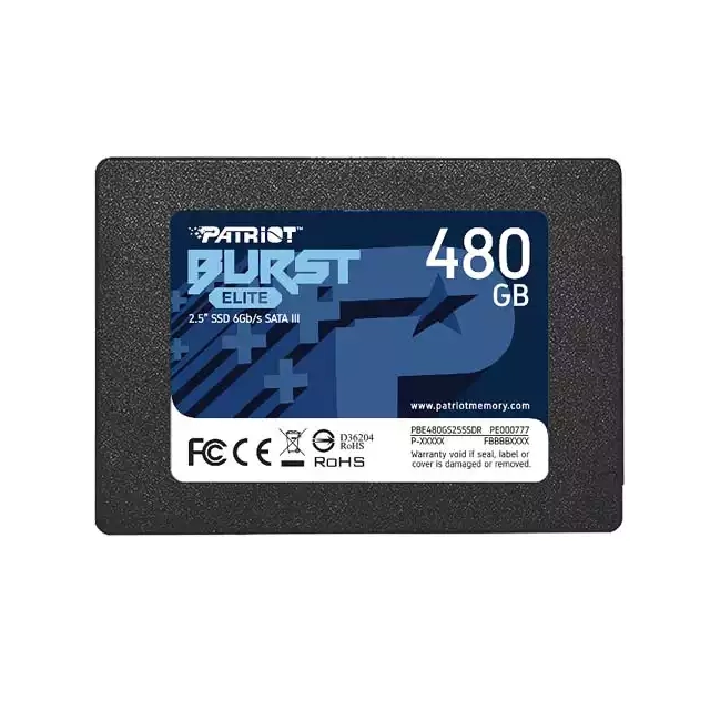 SSD 2.5 SATA3 6Gb/s 480GB Patriot Burst Elite 450MBs/320MBs PBE480GS25SSDR
