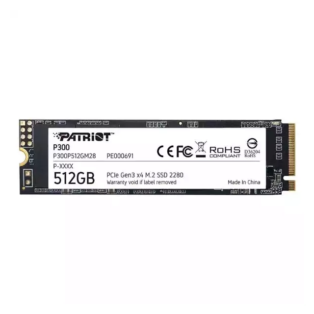 SSD M.2 NVMe 512GB Patriot P300 1700MBs/1100MBs P300P512GM28