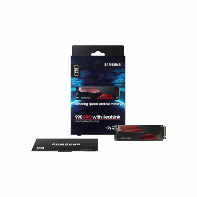 SSD M.2 NVMe Samsung 2TB 990 Pro MZ-V9P2T0CW Heatsink Series