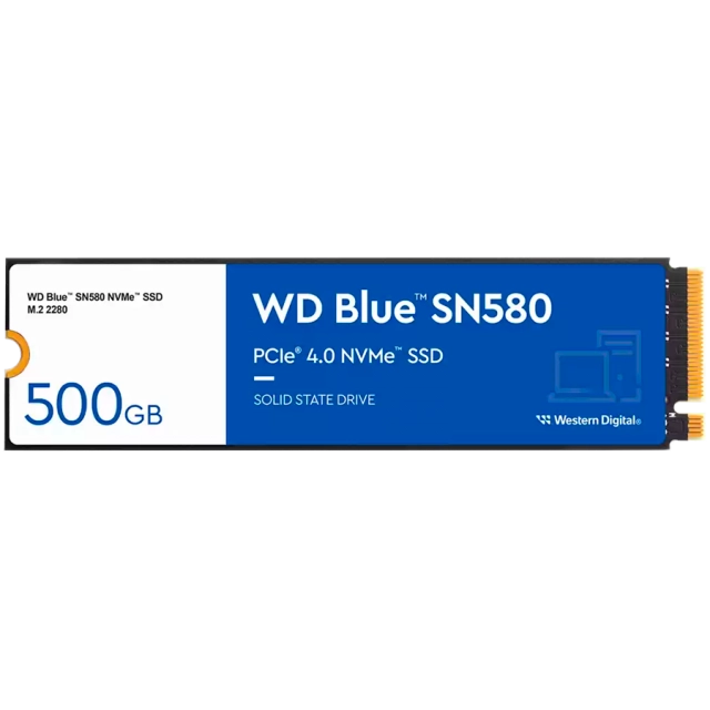 SSD M.2 NVMe WD SN580 500GB WDS500G3B0E-00CHF0 Sandisk Blue