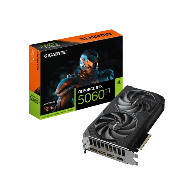 SVGA Gigabyte RTX 5060 Ti Windforce 8GB GV-N506TWF2OC-8GD