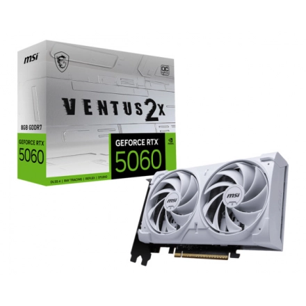 SVGA MSI RTX 5060 8GB Ventus White 2X OC GDDR7, V537-003R