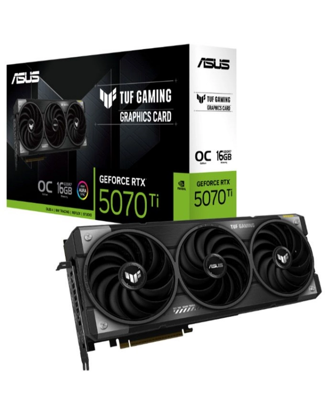 SVGA PCIE ASUS TUF-RTX5070Ti-O16G-GAMING 16GB GDDR7 256-bit 