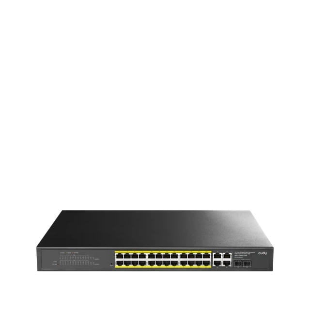 Svič 10/100/1000 24-port Cudy GS1028EPS2 Light Managed PoE+ sa 2x SFP 200W