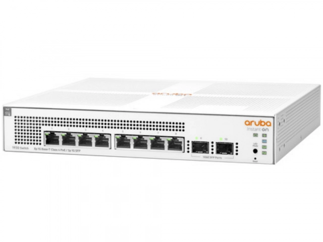 HP ProCurve Networking Switch Aruba Instant On 1930 8-port, PoE 124W, 2SFP, Smart-managed, layer 2+ Ethernet Gigabit Switch