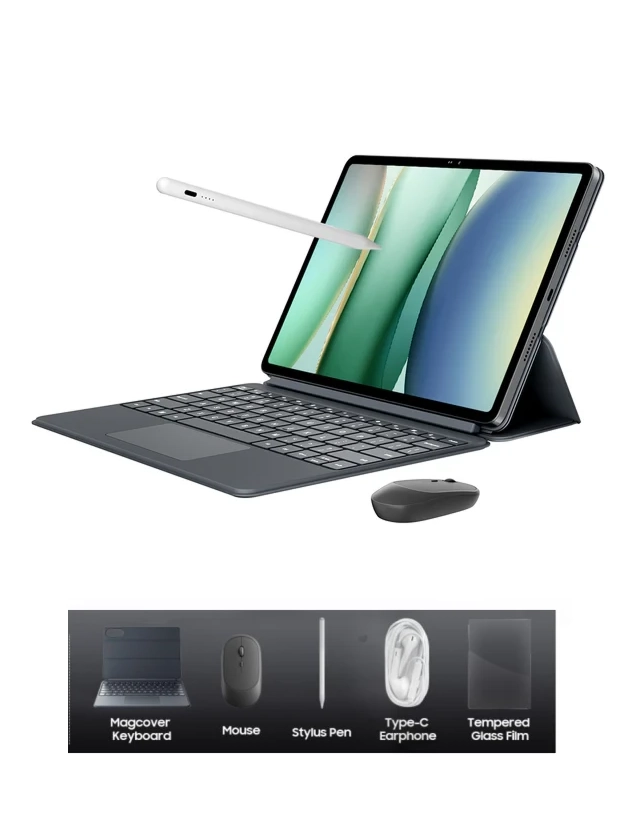 Tablet 12.2 Blackview MEGA 12 LTE 5G 1600x2400 IPS 120Hz/12GB/256GB/13MP-50MP/FPR/Android 16/Gray